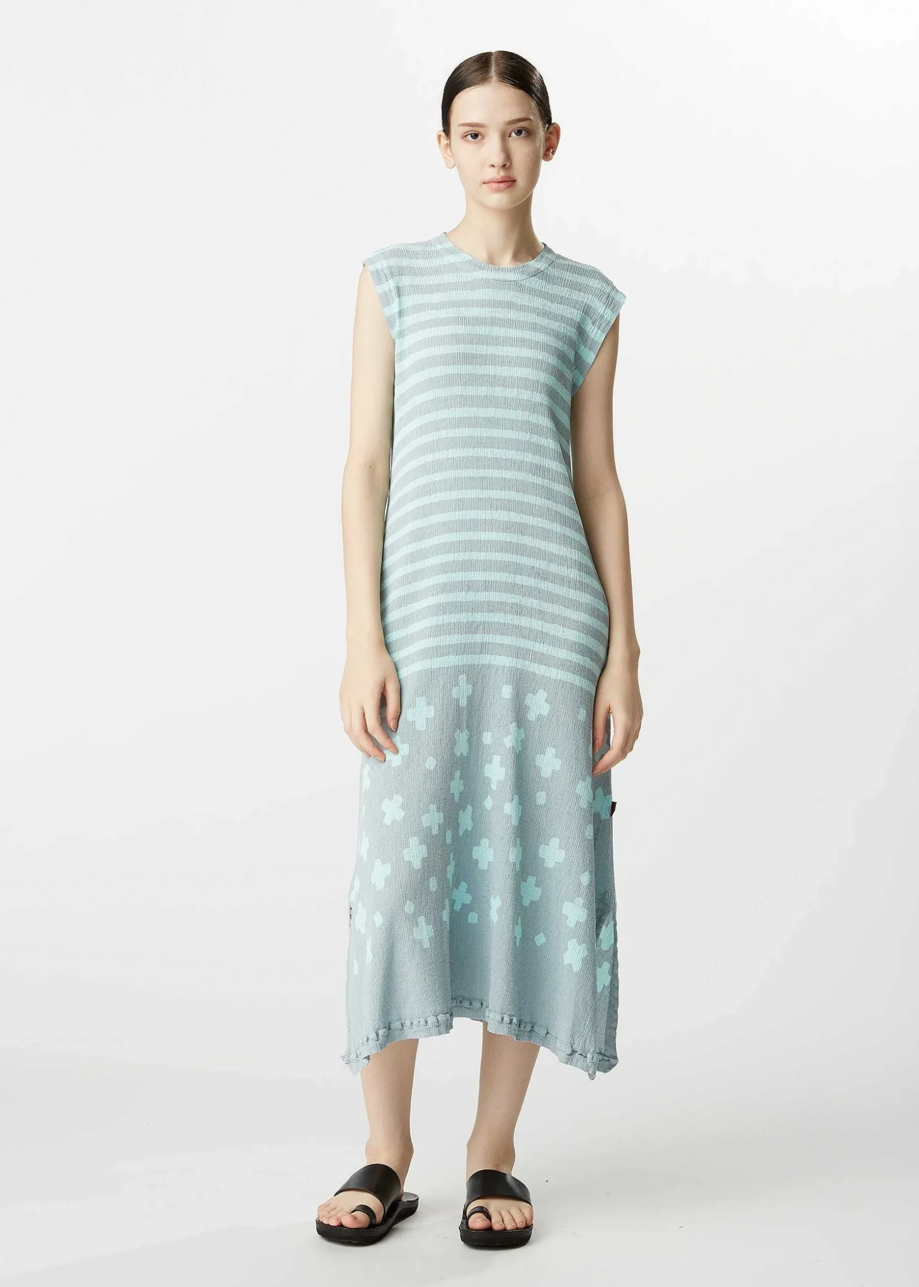 ISSEY MIYAKE Dress|Kyo Chijimi Cross Border