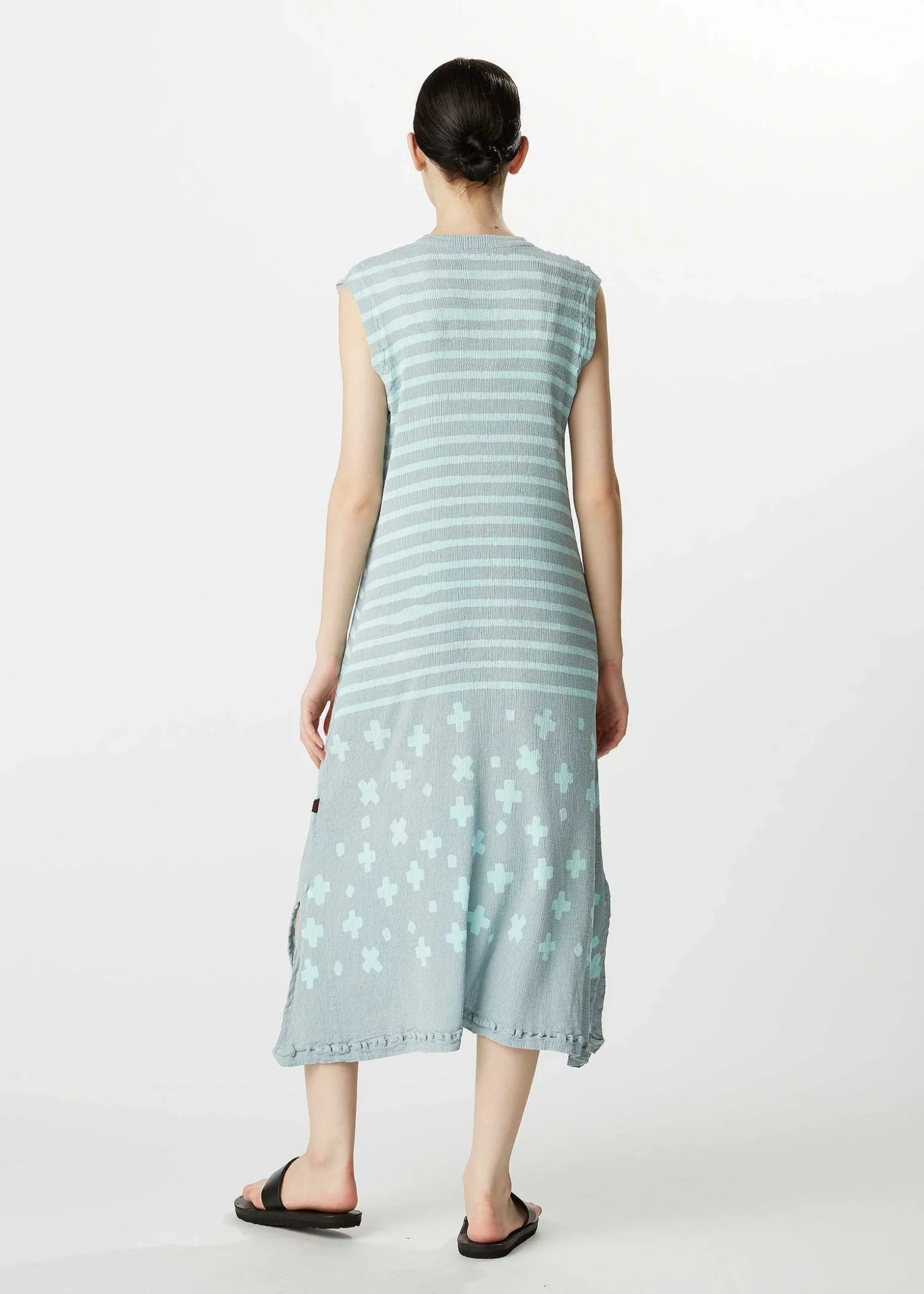 ISSEY MIYAKE Dress|Kyo Chijimi Cross Border