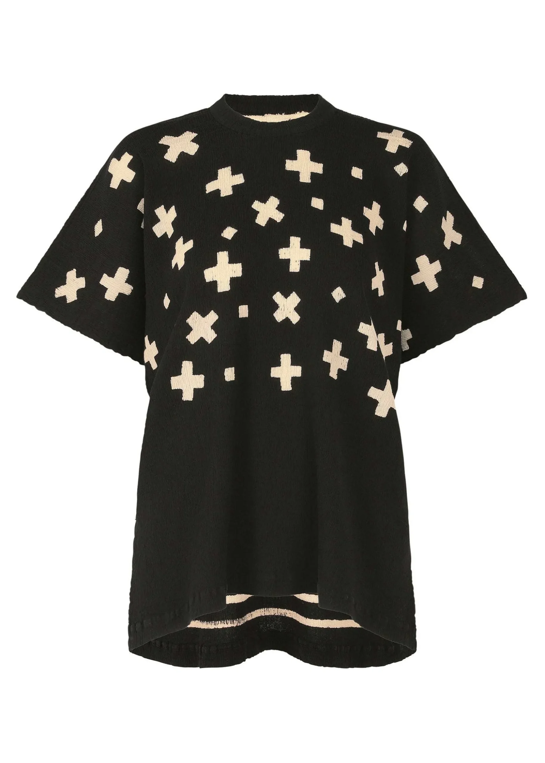 ISSEY MIYAKE Top|Kyo Chijimi Cross Border