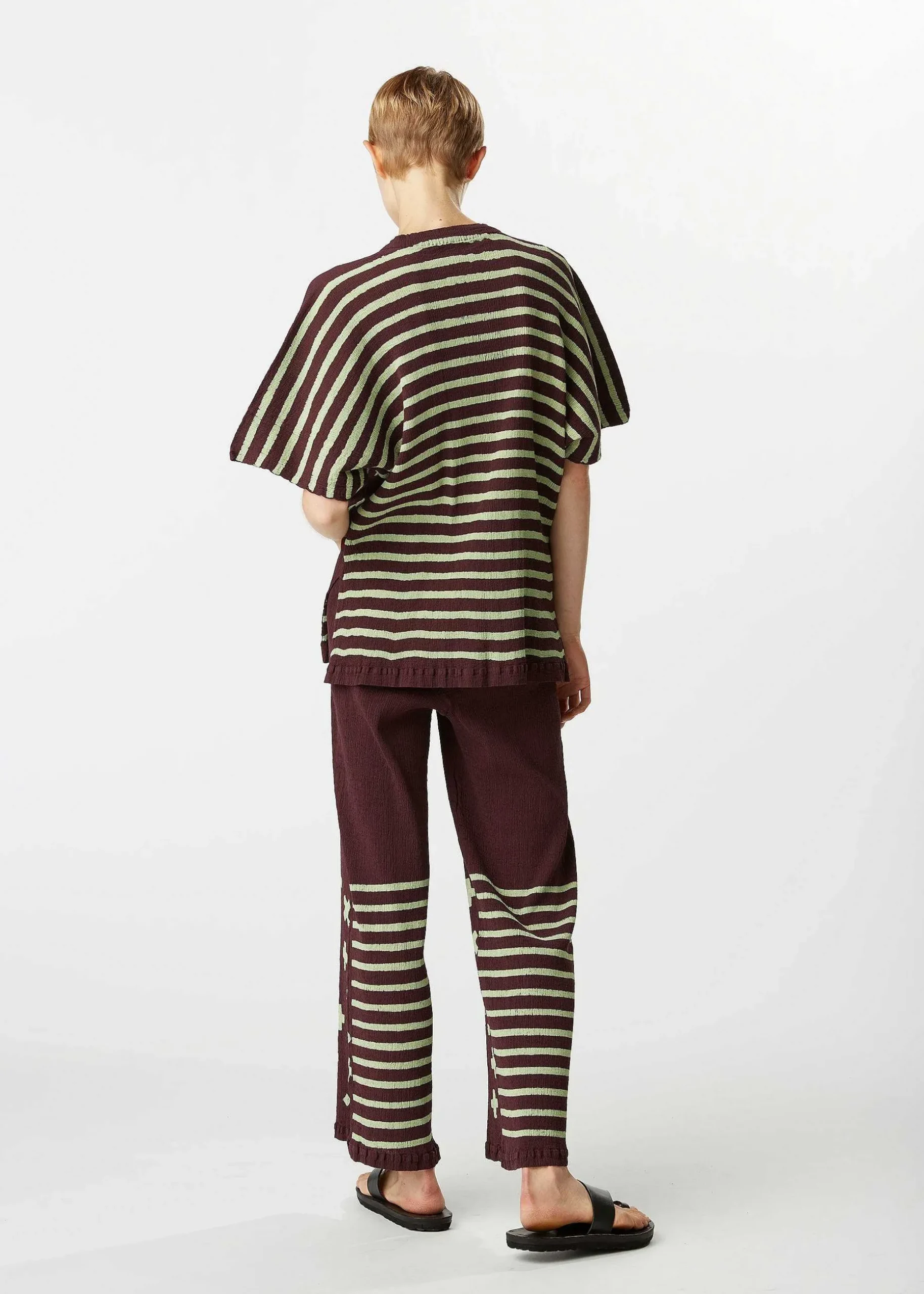 ISSEY MIYAKE Top|Kyo Chijimi Cross Border