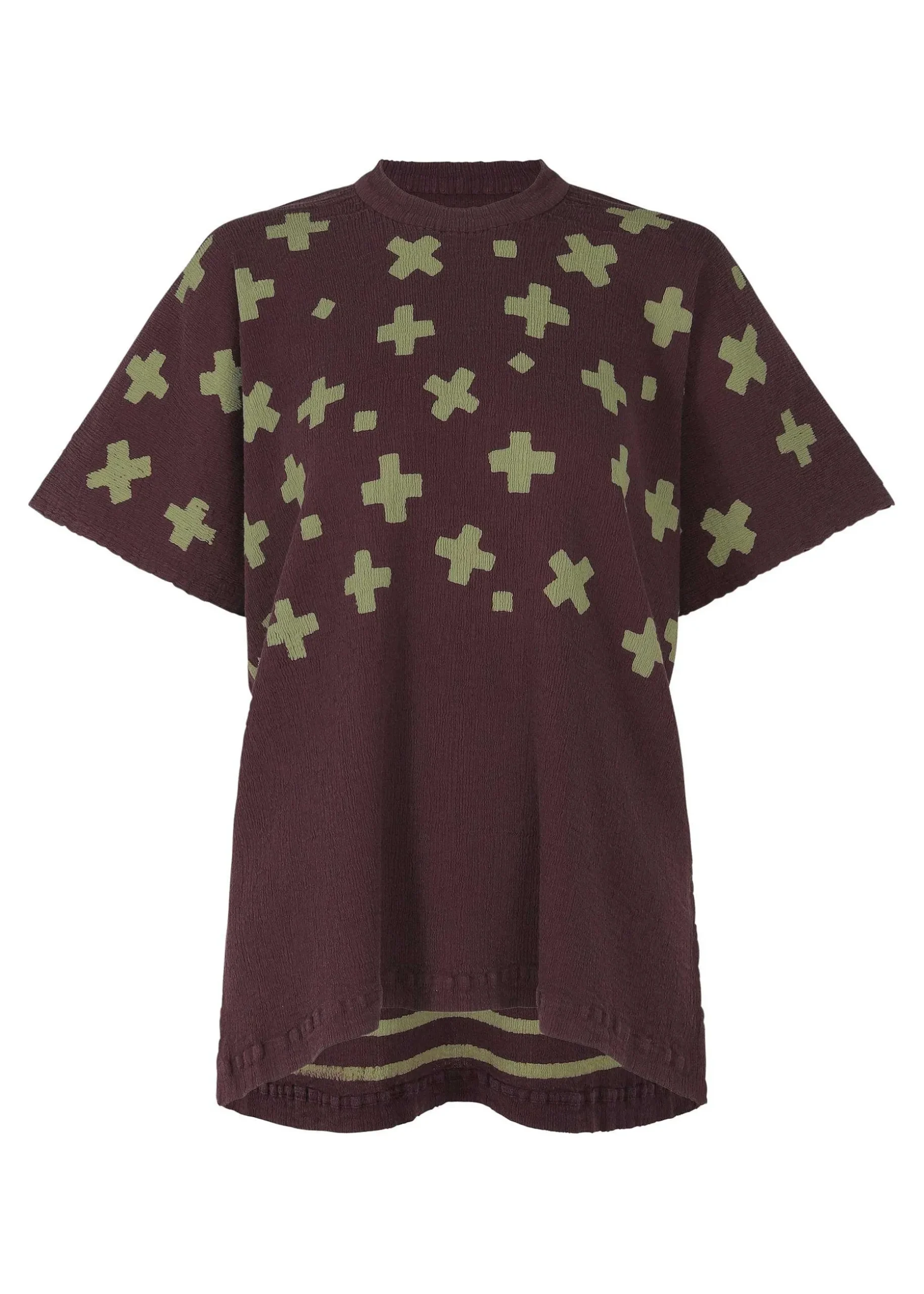 ISSEY MIYAKE Top|Kyo Chijimi Cross Border