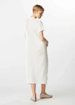 ISSEY MIYAKE Dress|Kyo Chijimi Mesh Stripe