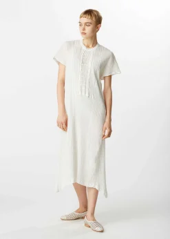 ISSEY MIYAKE Dress|Kyo Chijimi Mesh Stripe