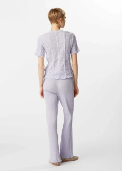 ISSEY MIYAKE Top|Kyo Chijimi Stripe