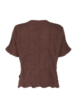 ISSEY MIYAKE Top|Kyo Chijimi Stripe