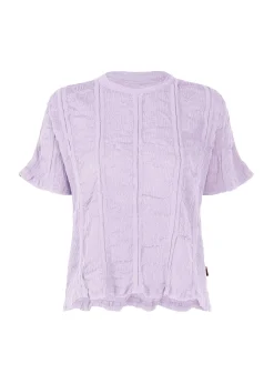 ISSEY MIYAKE Top|Kyo Chijimi Stripe