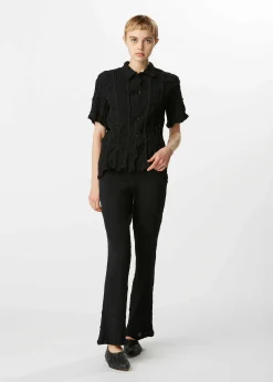 ISSEY MIYAKE Top|Kyo Chijimi Stripe