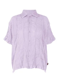 ISSEY MIYAKE Top|Kyo Chijimi Stripe