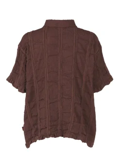 ISSEY MIYAKE Top|Kyo Chijimi Stripe
