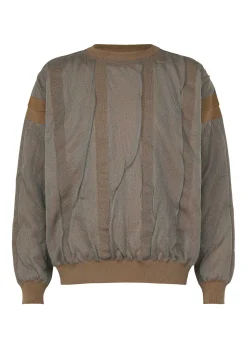 ISSEY MIYAKE Top|Layered Color Knit