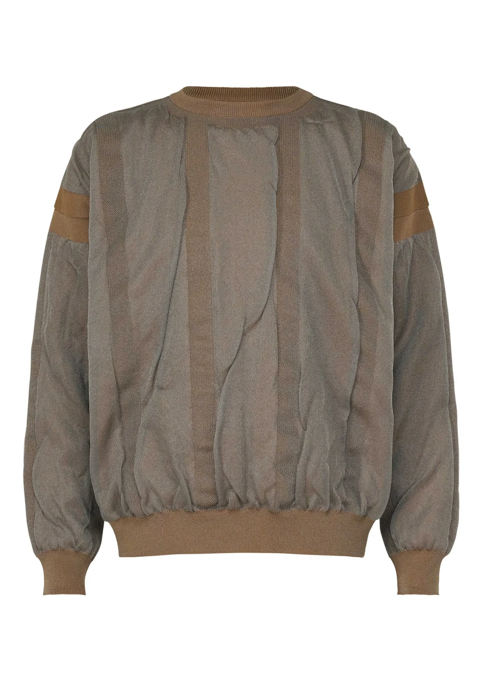 ISSEY MIYAKE Top|Layered Color Knit
