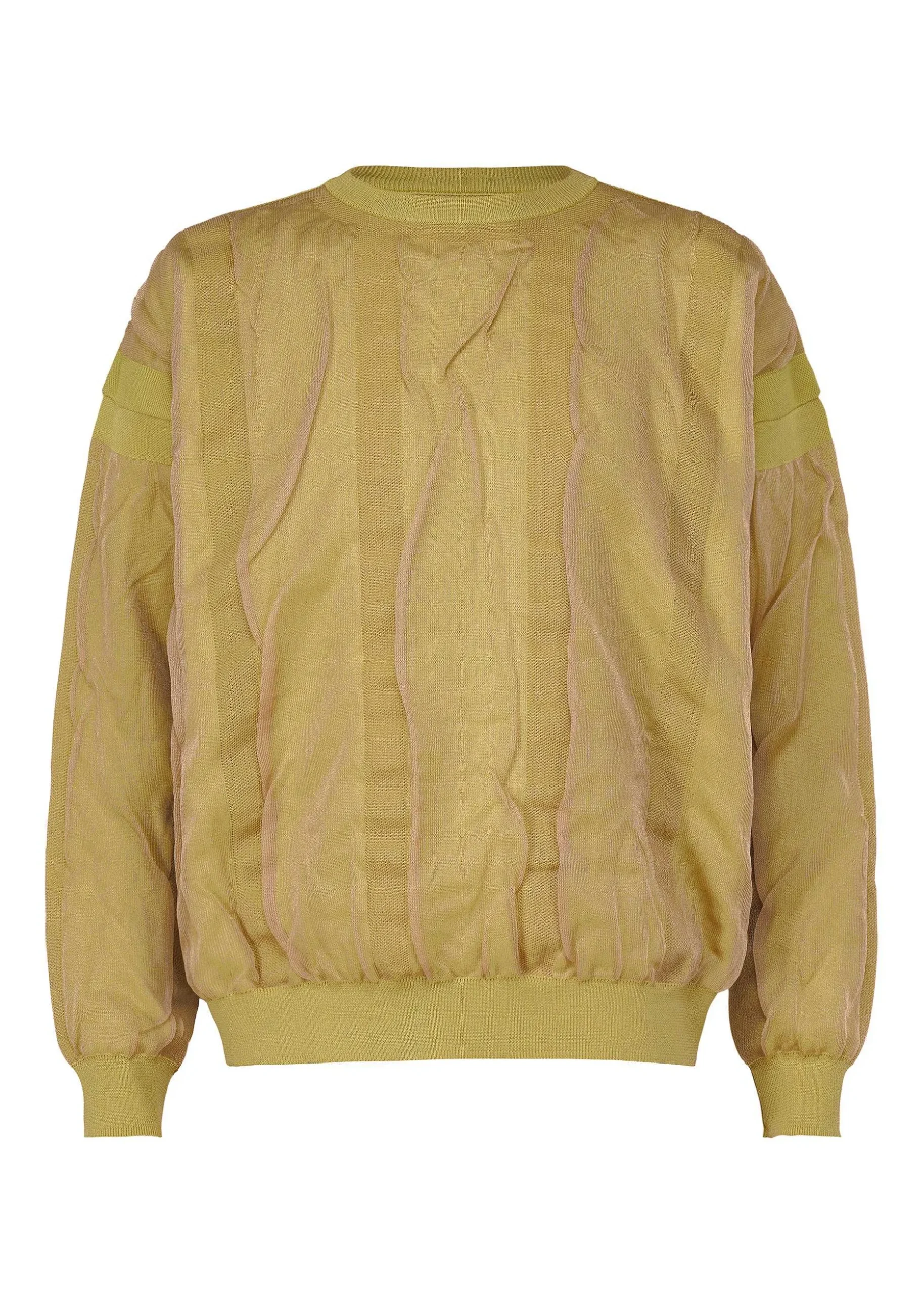 ISSEY MIYAKE Top|Layered Color Knit