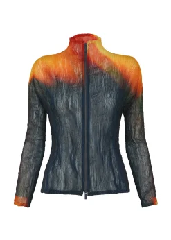 ISSEY MIYAKE Cardigan|Light Leak Chiffon Twist