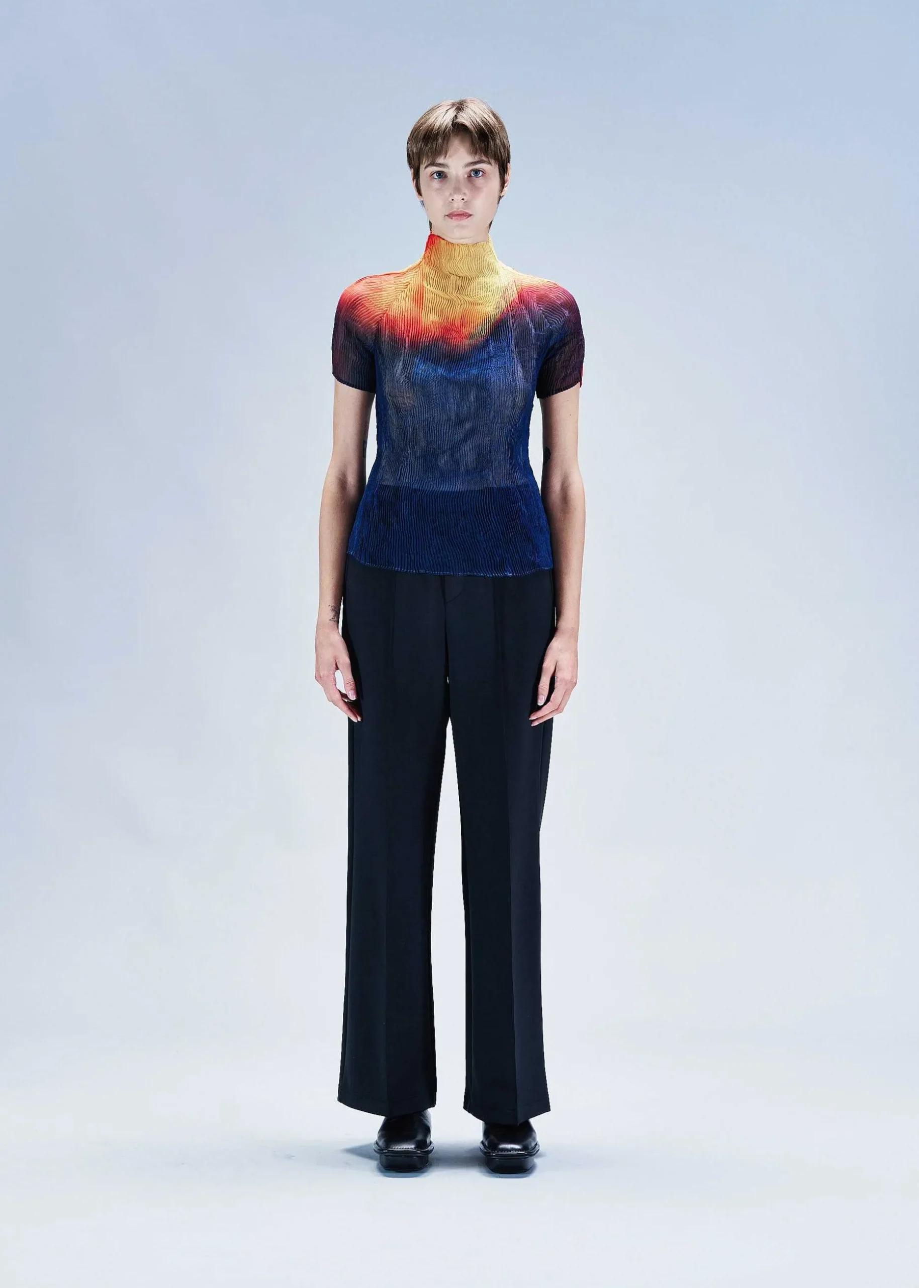 ISSEY MIYAKE Top|Light Leak Chiffon Twist
