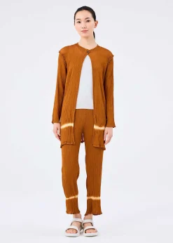 ISSEY MIYAKE Cardigan|Line See-Through Crepe