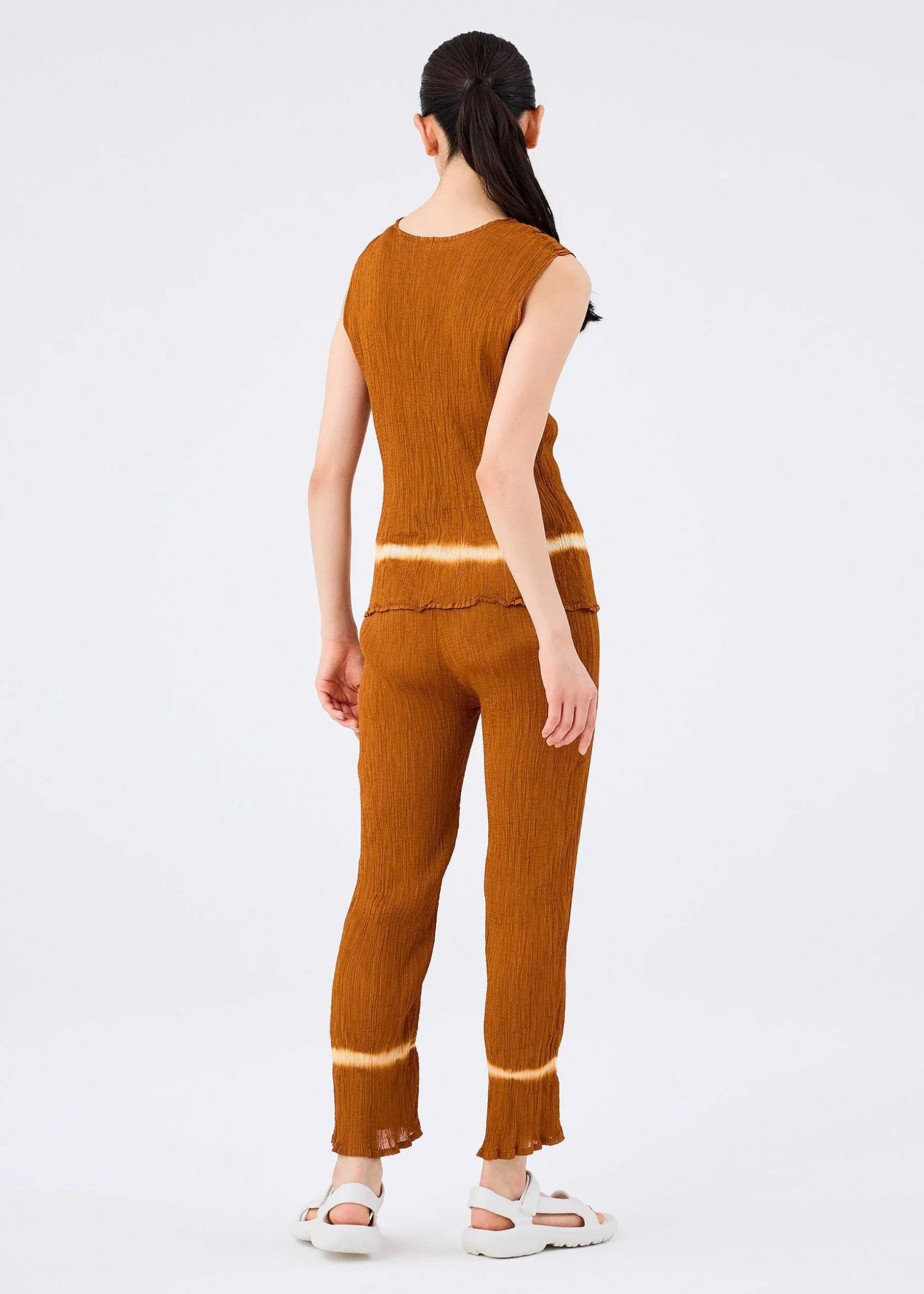 ISSEY MIYAKE Pants|Line See-Through Crepe