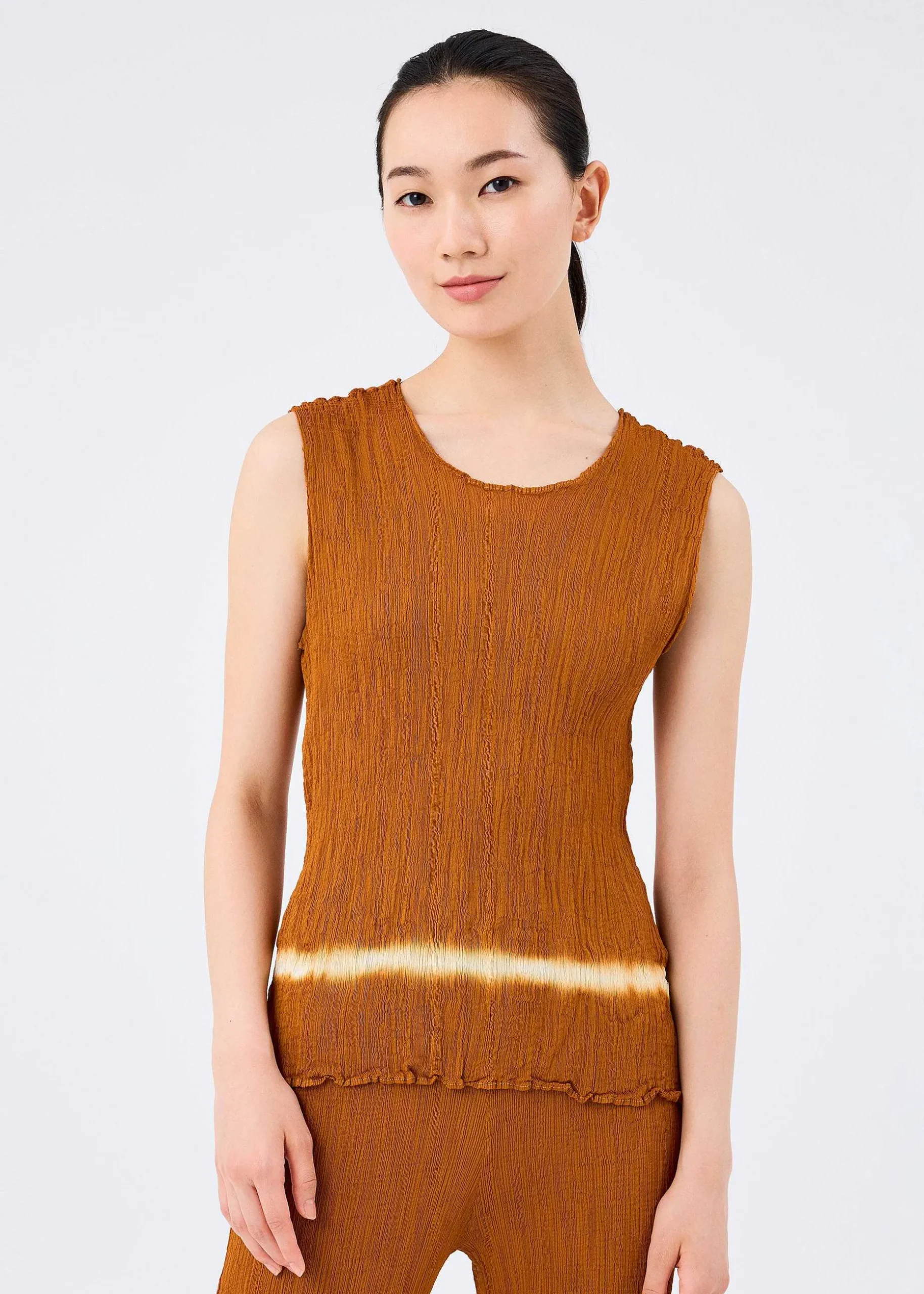 ISSEY MIYAKE Top|Line See-Through Crepe
