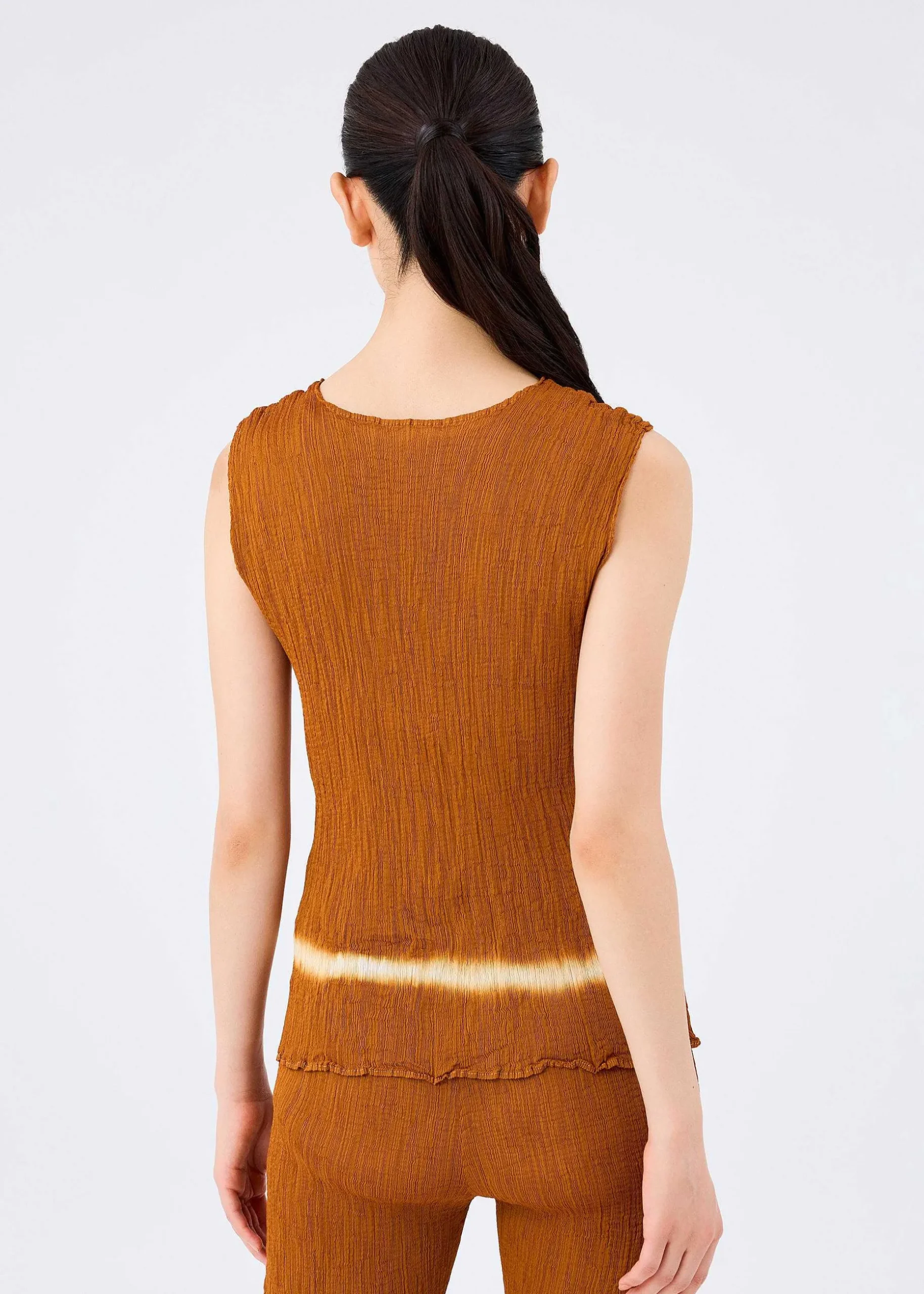 ISSEY MIYAKE Top|Line See-Through Crepe