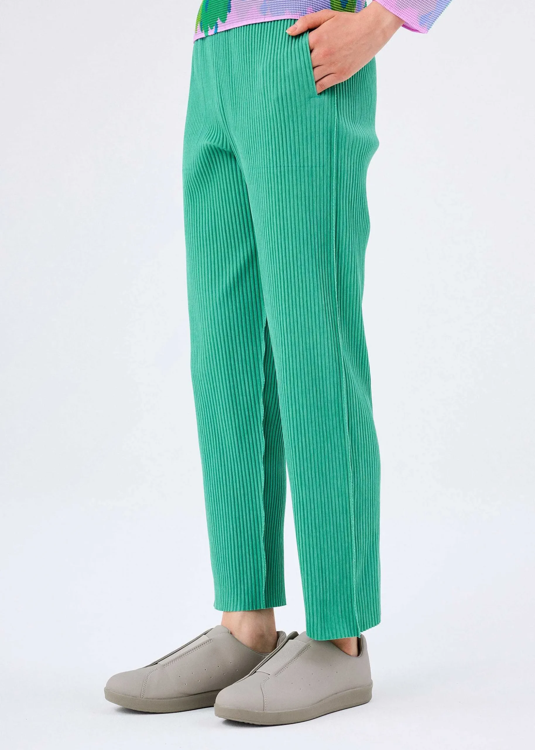 ISSEY MIYAKE Pants|Mix Fine Knit Pleats Bottom