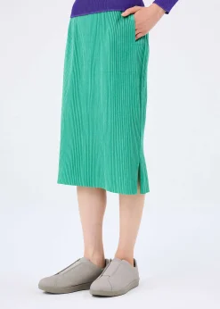 ISSEY MIYAKE Skirt|Mix Fine Knit Pleats Bottom