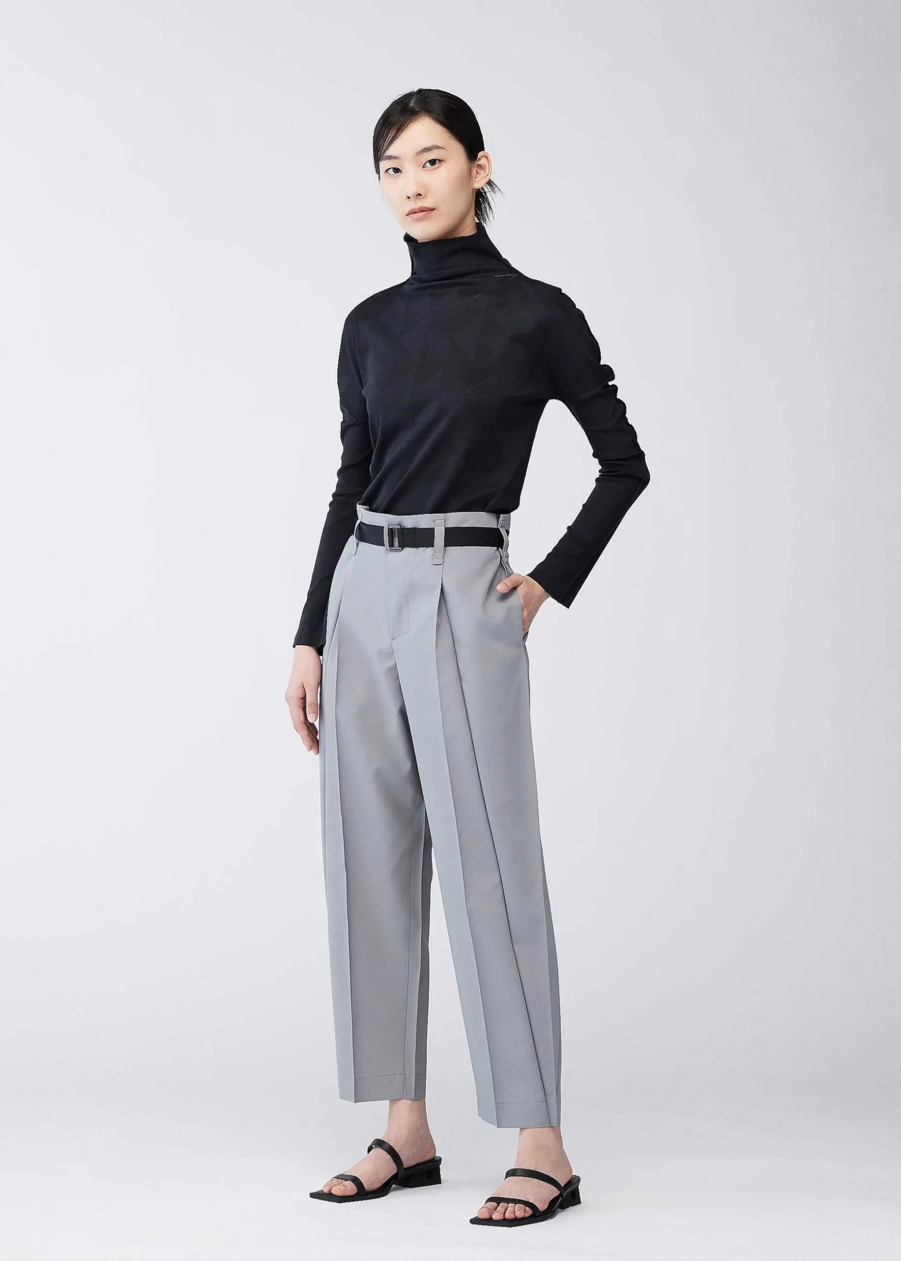 ISSEY MIYAKE Pants|Oblique Fold Bottoms