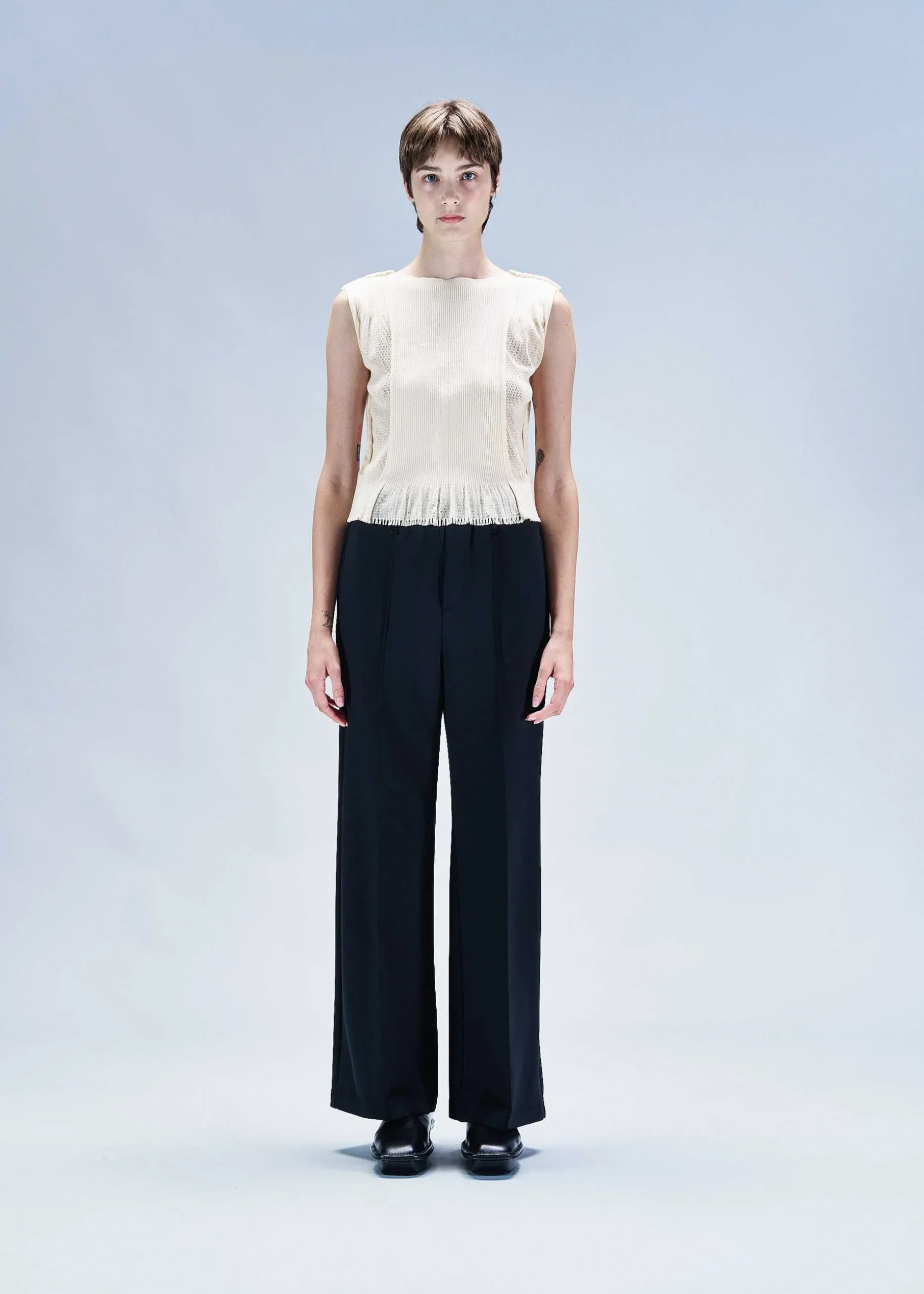 ISSEY MIYAKE Top|Panel Mesh Ap
