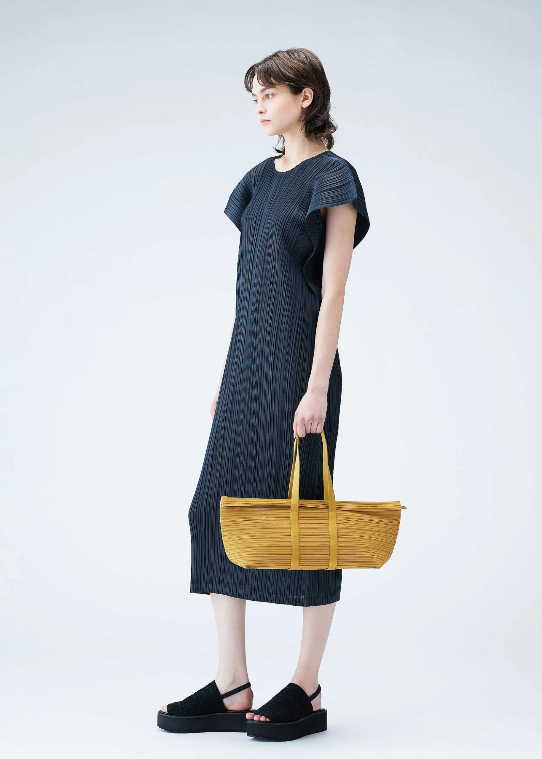 ISSEY MIYAKE Handbag|Pleats Boston Bag