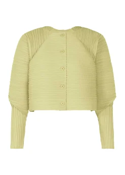 ISSEY MIYAKE Cardigan|Ramie Pleats