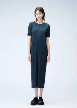 ISSEY MIYAKE Dress|Ramie Pleats