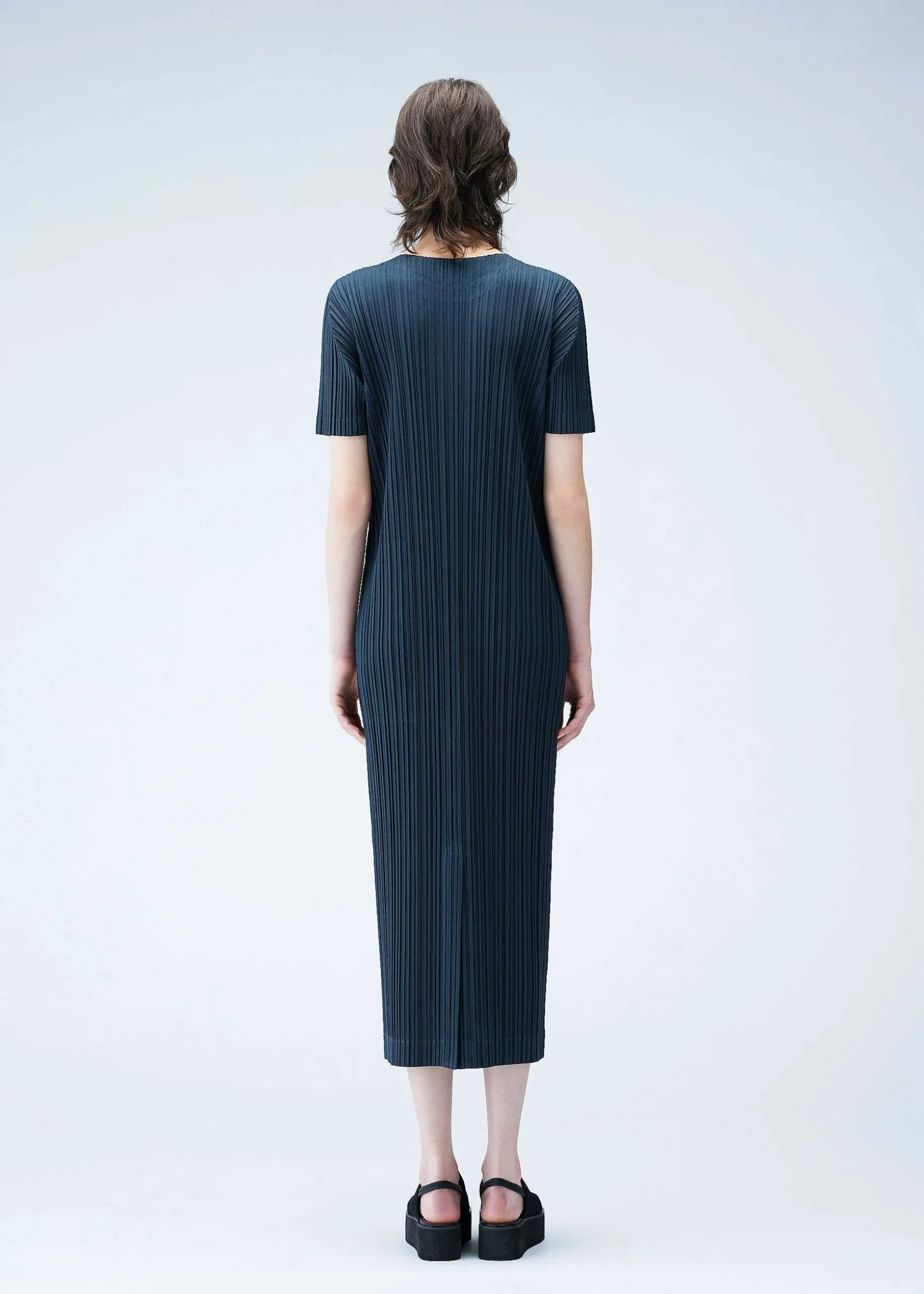 ISSEY MIYAKE Dress|Ramie Pleats