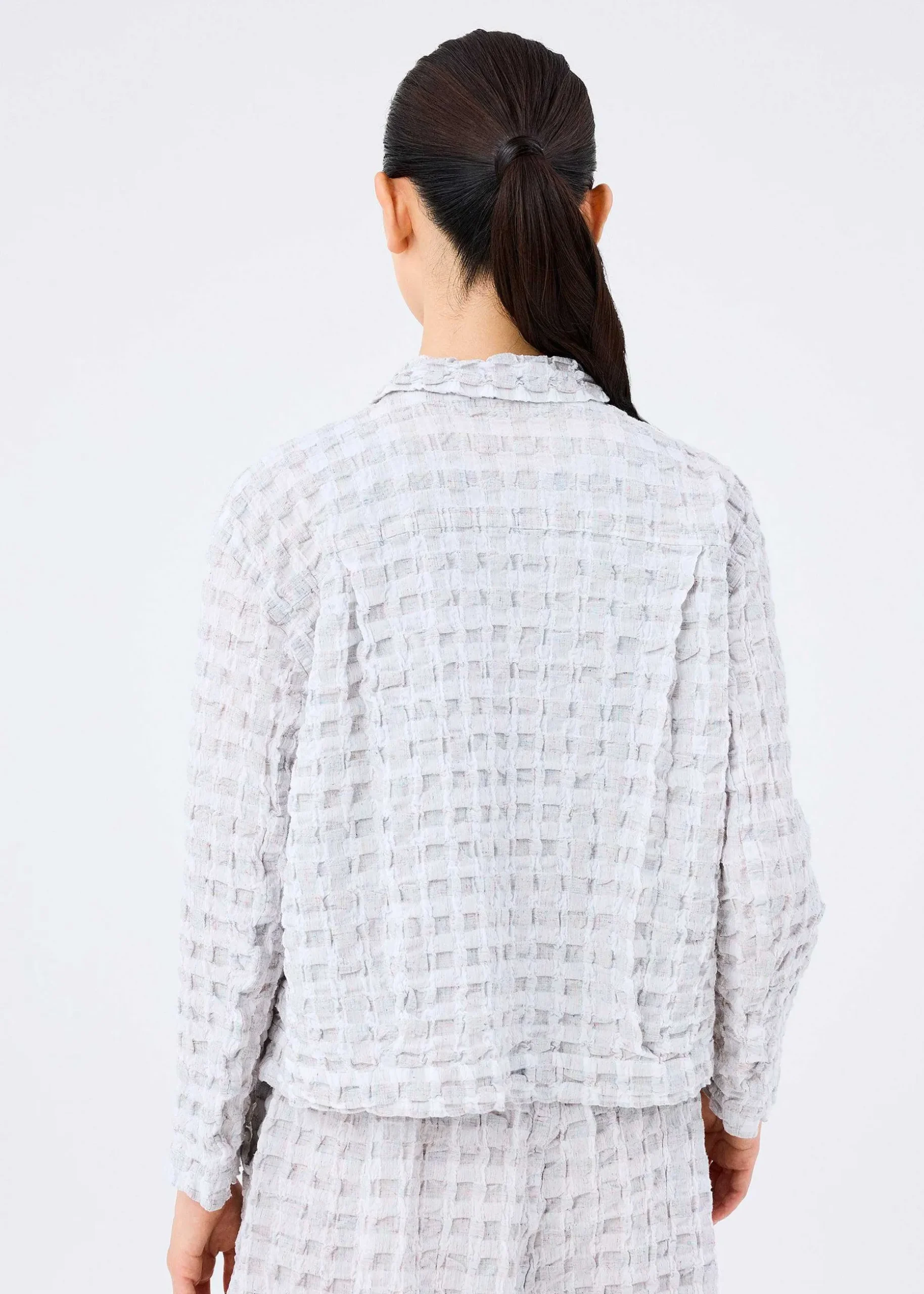 ISSEY MIYAKE Jackets & Blazers|Remetex Gingham Check