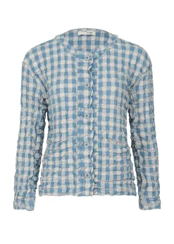 ISSEY MIYAKE Jackets & Blazers|Remetex Gingham Check