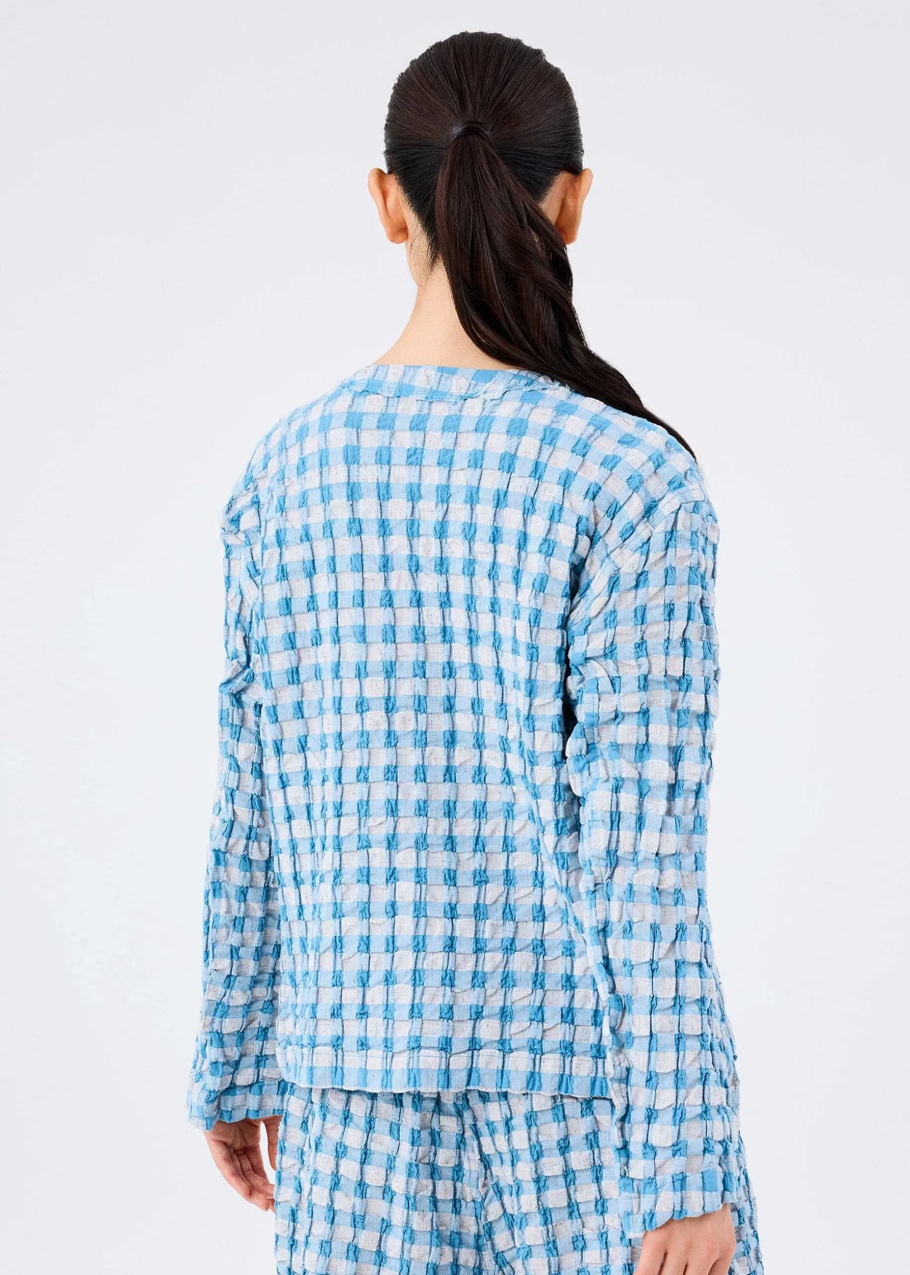 ISSEY MIYAKE Jackets & Blazers|Remetex Gingham Check