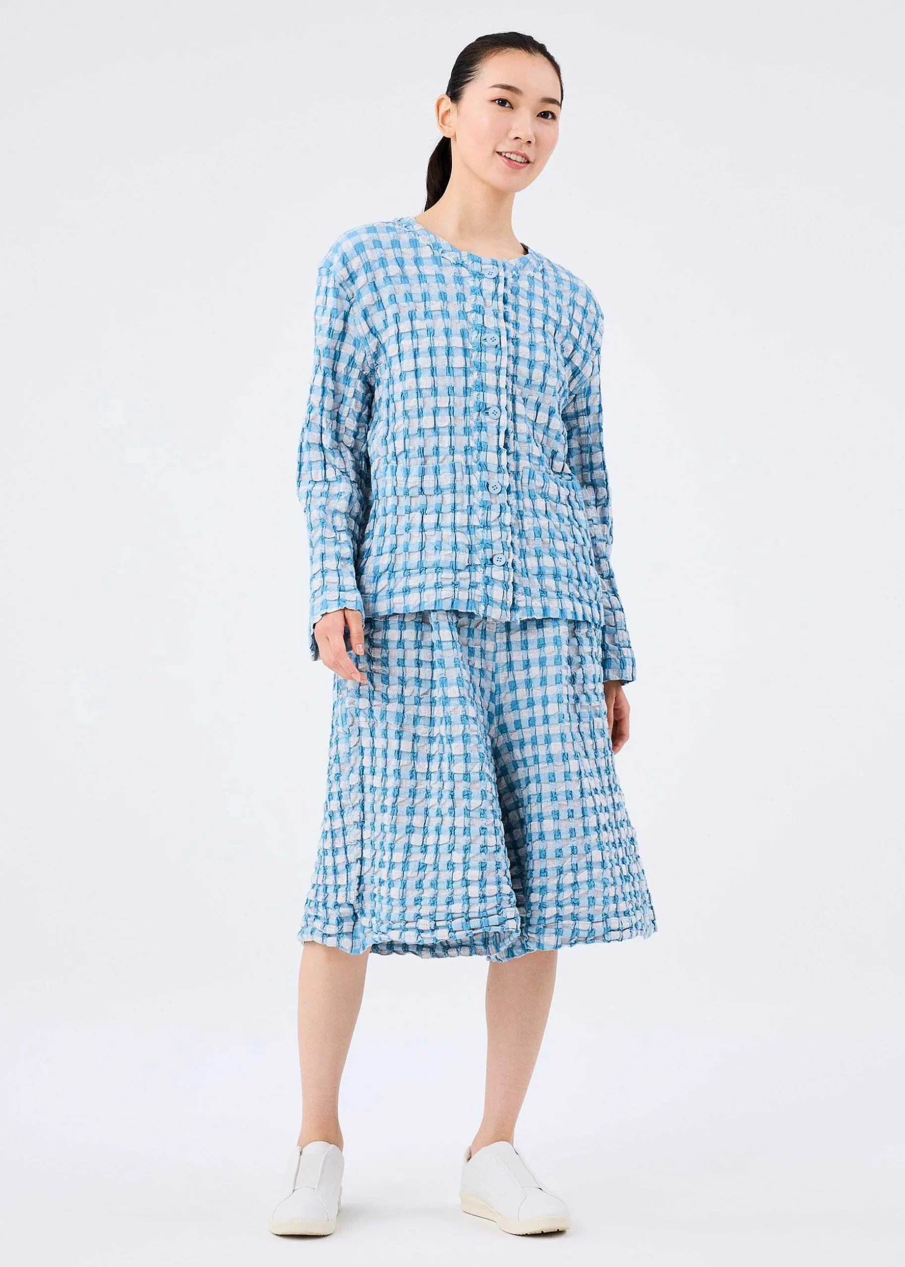 ISSEY MIYAKE Pants|Remetex Gingham Check
