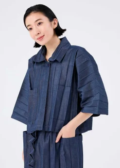 ISSEY MIYAKE Jackets & Blazers|Remetex Pleats Denim