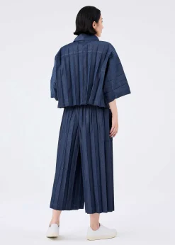 ISSEY MIYAKE Pants|Remetex Pleats Denim