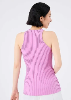 ISSEY MIYAKE Top|Rib Knit