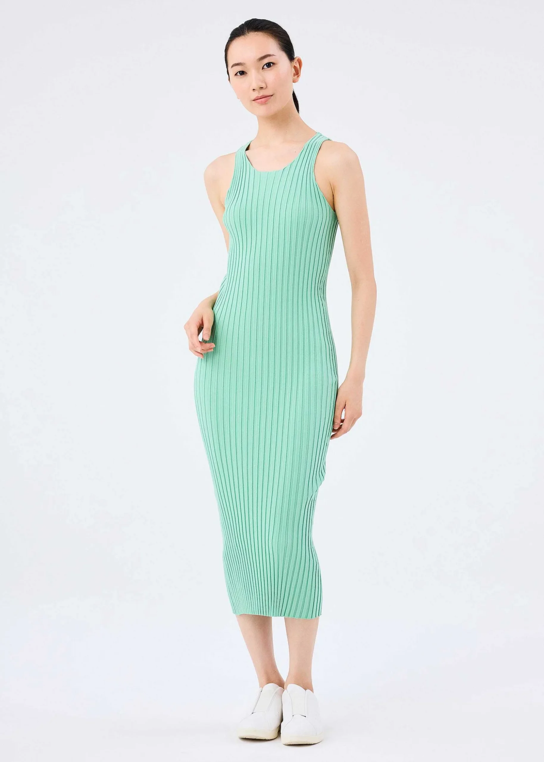 ISSEY MIYAKE Dress|Rib Knit