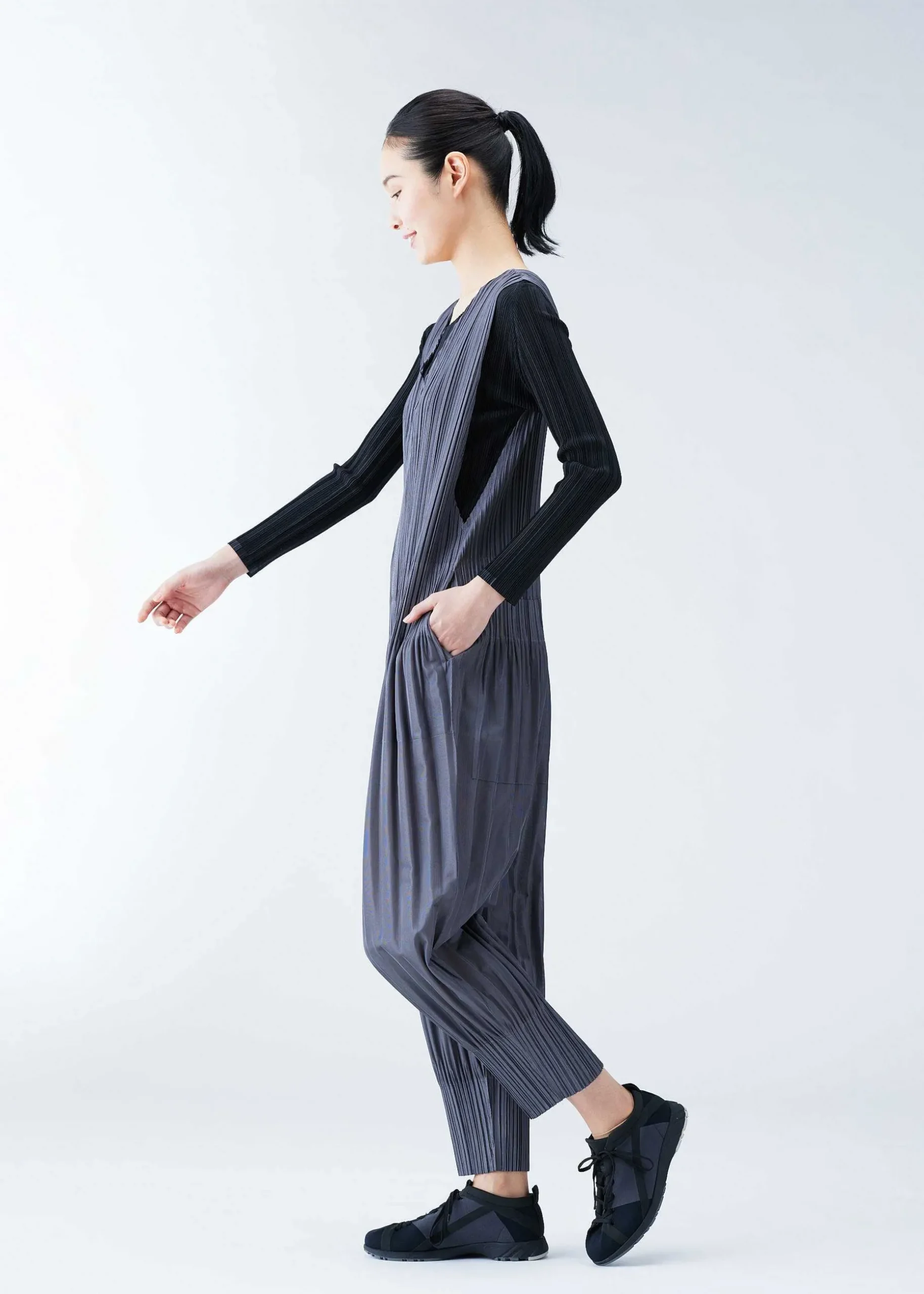 ISSEY MIYAKE Top|Rib Pleats Basics