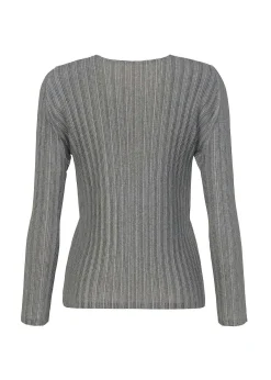 ISSEY MIYAKE Top|Rib Pleats Basics Light Gray