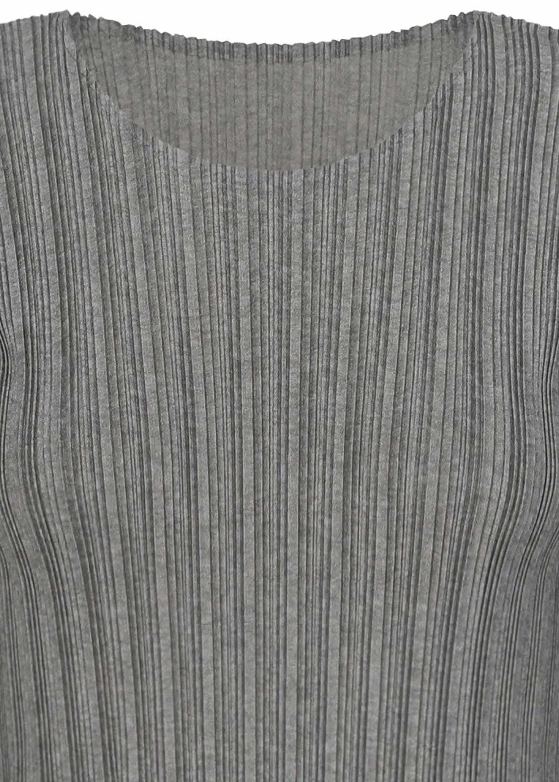 ISSEY MIYAKE Top|Rib Pleats Basics Light Gray