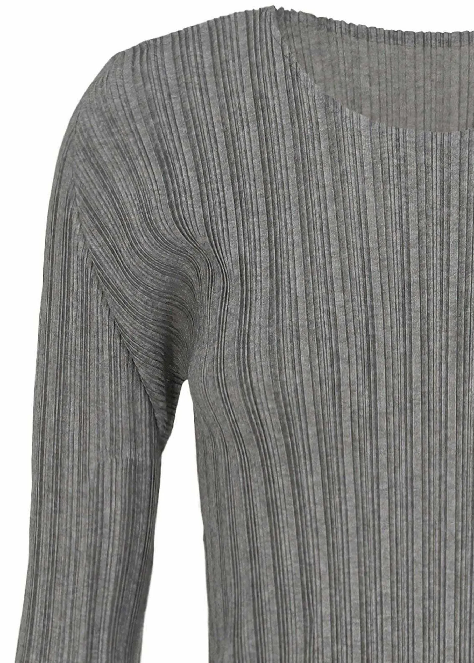 ISSEY MIYAKE Top|Rib Pleats Basics Light Gray