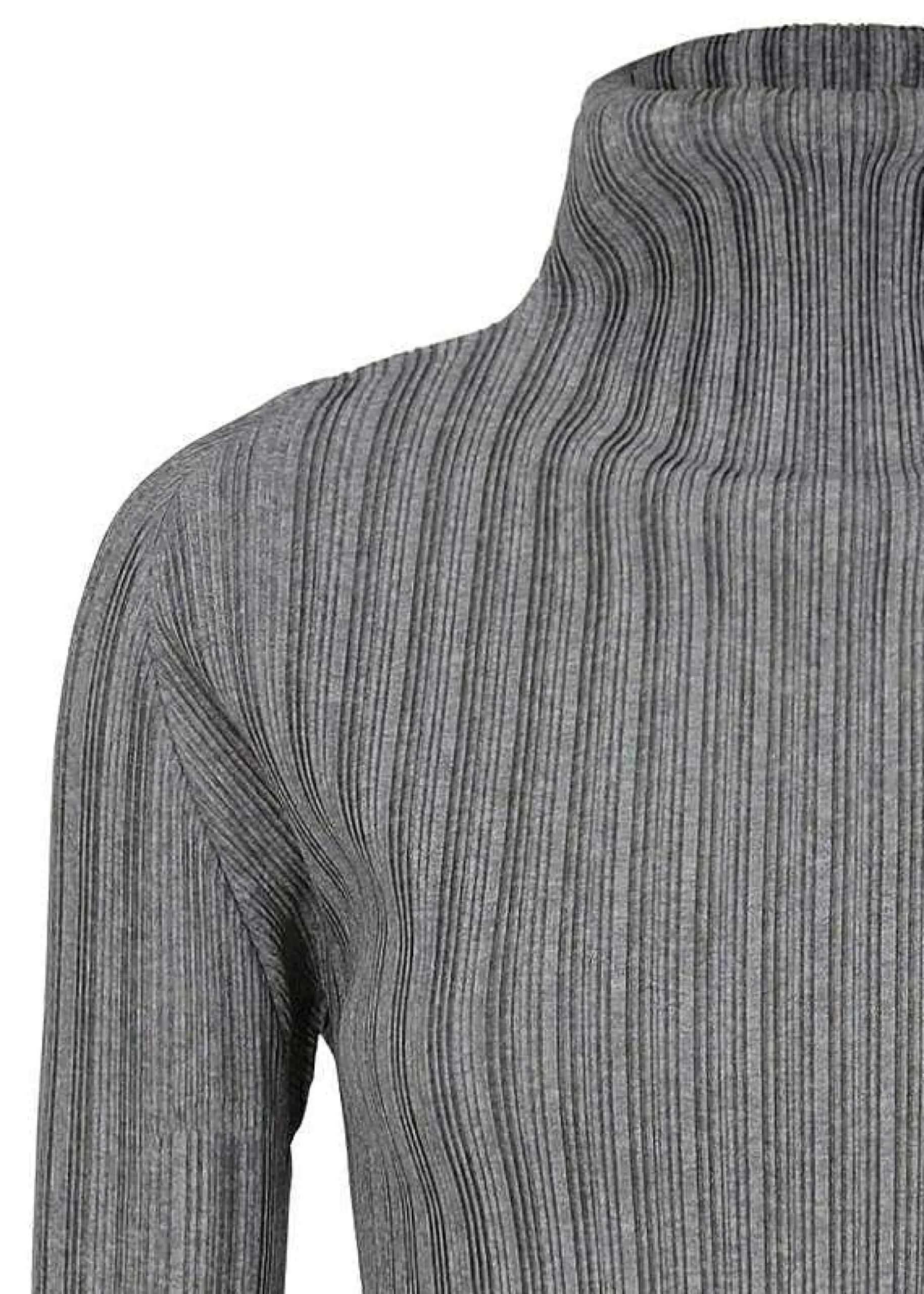 ISSEY MIYAKE Top|Rib Pleats Basics Light Gray