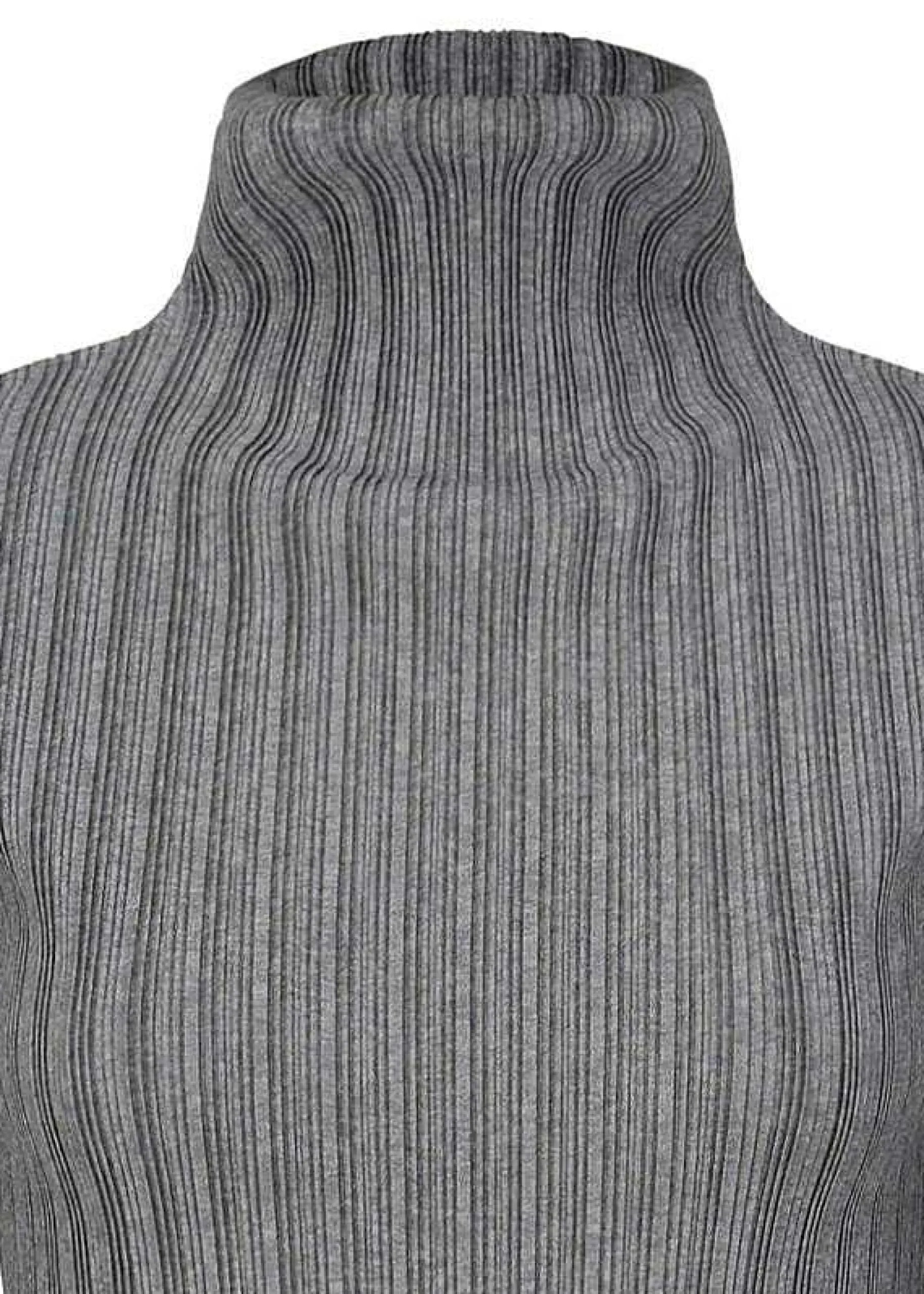 ISSEY MIYAKE Top|Rib Pleats Basics Light Gray