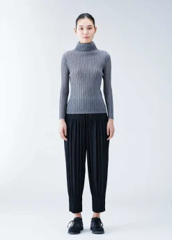 ISSEY MIYAKE Top|Rib Pleats Basics Light Gray