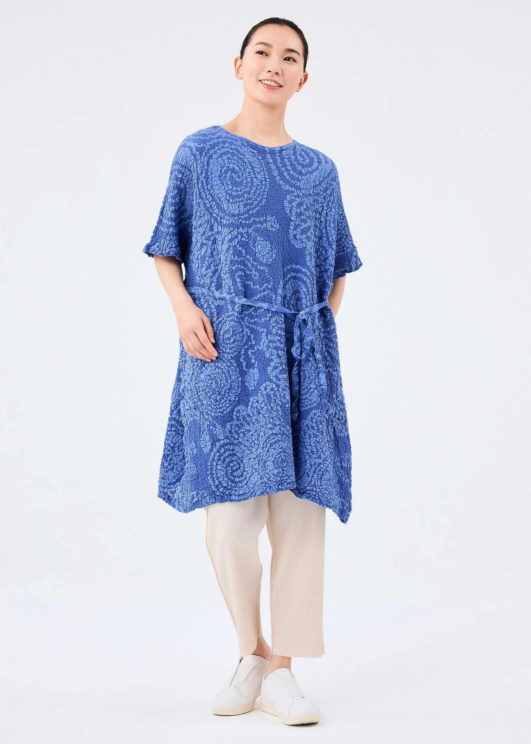 ISSEY MIYAKE Tunic|Rope Print Cauliflower