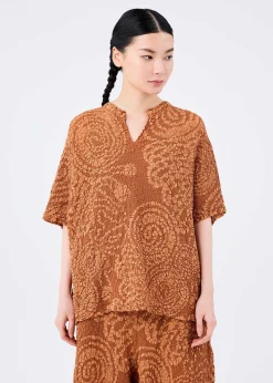 ISSEY MIYAKE Top|Rope Print Cauliflower