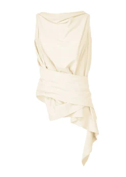 ISSEY MIYAKE Top|Rustic Silk