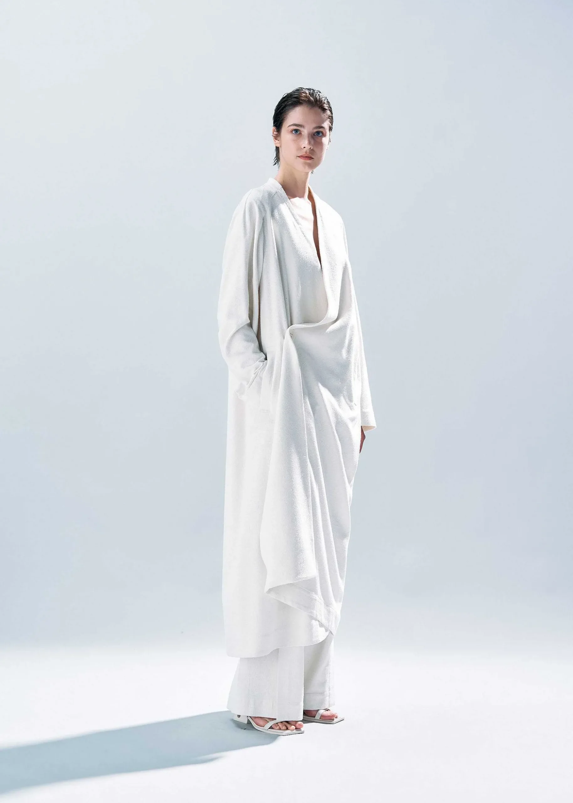 ISSEY MIYAKE Coat|Rustic Silk