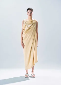 ISSEY MIYAKE Dress|Rustic Silk